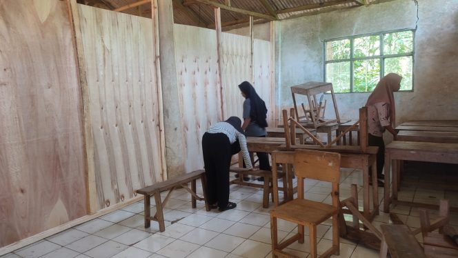 KBM SDN Pasir Sedang 2 Tak Terganggu Lagi. Masyarakat : Terimakasih Cabup Fitron Diana